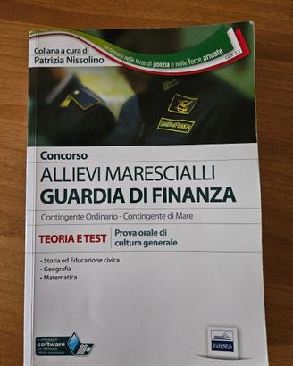 Libro x concorso maresciallo Guardia di Finanza