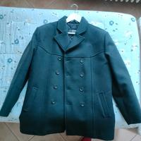 Giaccone Essenza doppio petto grigio scuro