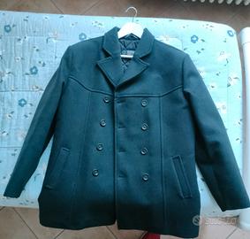 Giaccone Essenza doppio petto grigio scuro