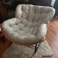 Poltrona relax rotonda con cuscino