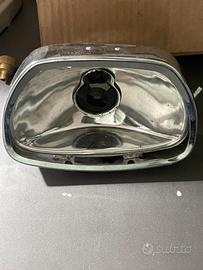 Fanale  quadrato/ cornice cromata / porta lampada