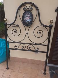 Letto singolo in ferro battuto (disponibili 2)