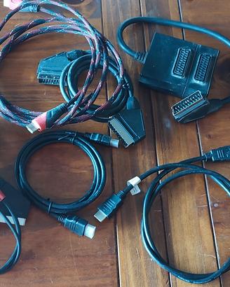 Serie di cavi scart HDMI ciabatte cavi audio video