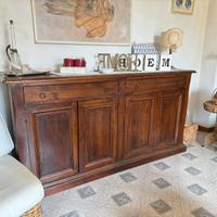 Mobile Credenza in legno Massello Marrone Scuro