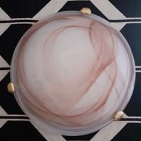 Plafoniera vetro satinato vintage - diametro 30 cm