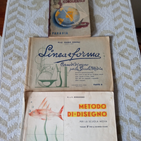 Libri scolastici Scuola media anni 50 Volumi 3