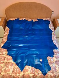 Pelle di vitello intera pieno fiore blu - nappa