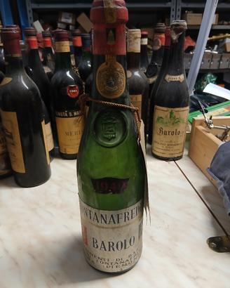 Bottiglia vino Barolo Fontanafredda 1949