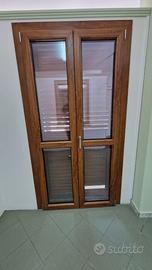 PORTAFINESTRA PVC + PERSIANA ALLUMINIO 1100X2230