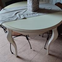 tavolo shabby schic avorio decape'