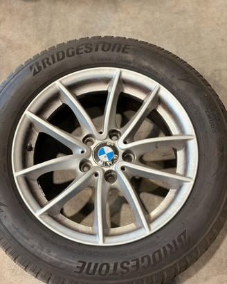 4 cerchi bmw 17 originali e gomme bridgestone