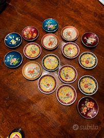 Collezione piattini porcellana e cloisonné