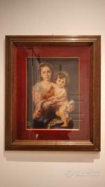 QUADRO "MADONNA CON BAMBINO"