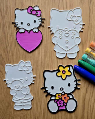 Kit Hello Kitty da Colorare per Bambini  pezzi.