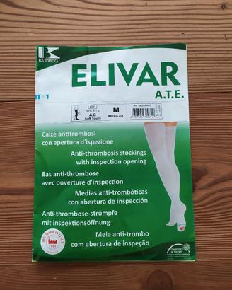 Calze antitrombosi bianche soft touch - taglia M