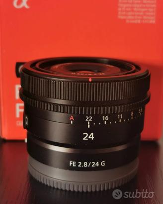 obiettivo sony 24mm 2.8 G full frame
