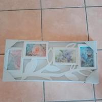 Porta foto con cornice bianca 