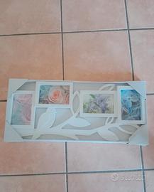 Porta foto con cornice bianca 