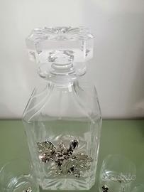 Set Liquore Cristallo ed Argento