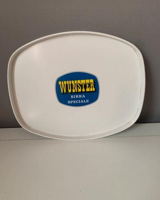 Vassoio Pubblicitario Birra Wunster Vintage