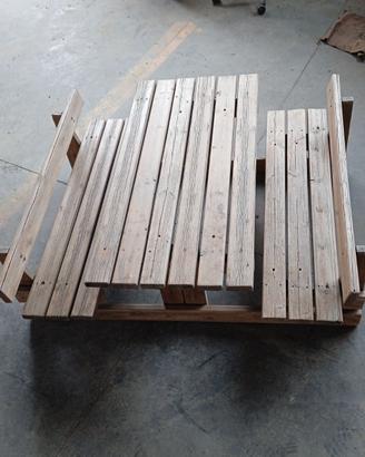 TAVOLO PANCA in legno per bambini