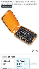 Kit beta 30 pz inserti colorati con custodia nuovo