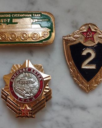 Lotto 3 Spille Militari Carri Armati URSS CCCP