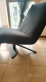 Poltrona Chaise Longue Reclinabile Design Moderno 