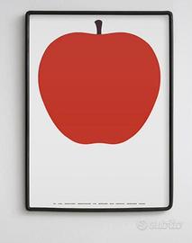 Poster "La Mela" di Enzo Mari 50x70