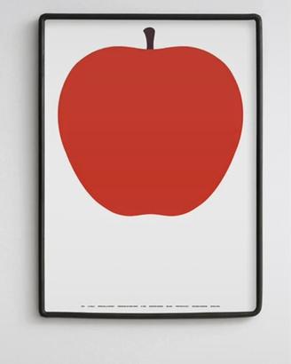 Poster "La Mela" di Enzo Mari 50x70