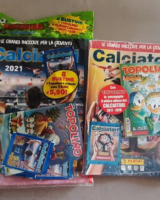 lotto 2 album 2017-18 + 2021-21 nel blister