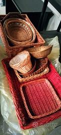 Cesti in legno vimini varie misure