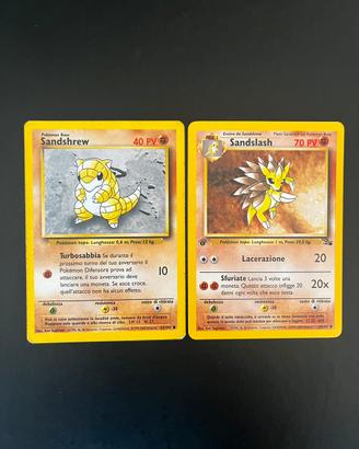 Sandshrew Sandslash Carte Pokemon