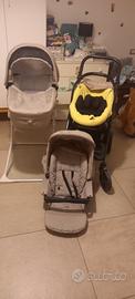 trio cam completo + base isofix auto + supporto