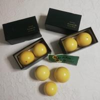Set Biglie Super Aramith Gialle Vintage 