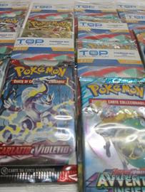 lotto di 10 bustine Pokémon sigillate nuove 