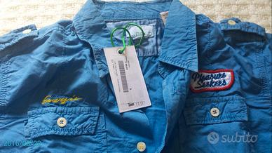 camicia maniche corte energie tg S nuova cartellin