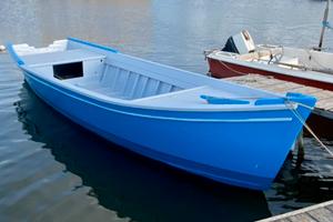 Barca da pesca in legno chiattino no licenza