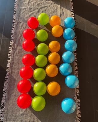 n. 27 palline di 4 colori diversi