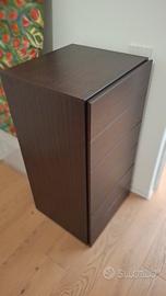 Settimanale Cassettiera Legno Wenge