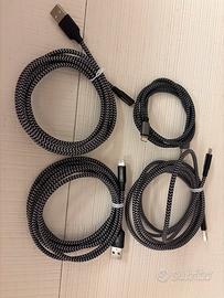 4 cavi caricabatteria iphone 14 13 12 11