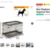 box pieghevole per cane taglia media