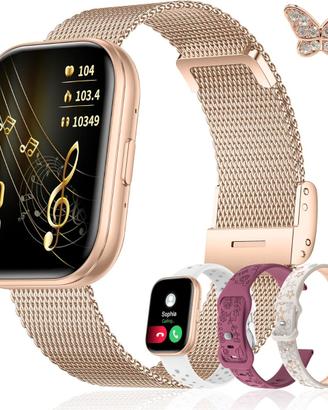 Iaret Smartwatch Donna 1,75" 4 Cinturini Chiamate