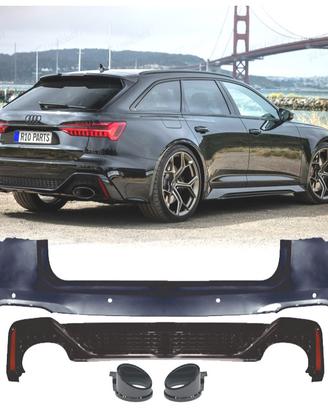 PARAURTI POSTERIORE AUDI A6 AVANT 19-24 LOOK RS6
