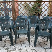 Sedie da esterno 6+1 omaggio