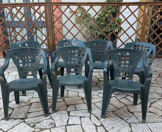Sedie da esterno 6+1 omaggio
