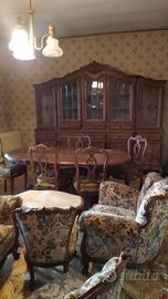 salotto in noce anni 80 