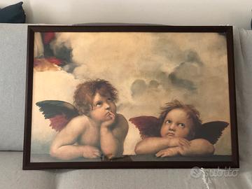 Stampa incorniciata con angioletti Raffaello