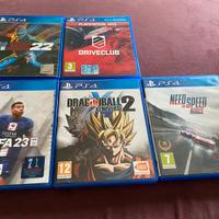 5 Giochi Playstation 4