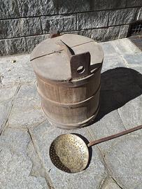 mastello legno  vintage